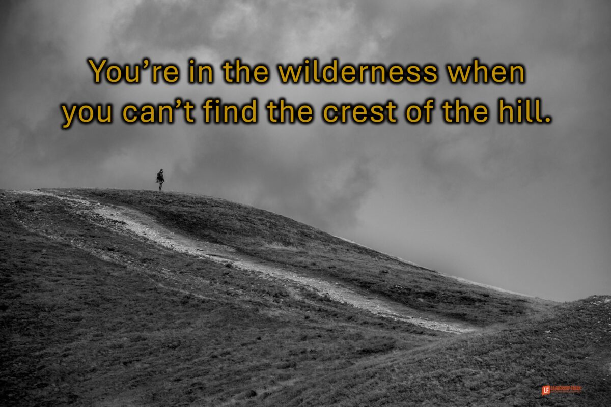 Beyond the Wilderness: 4 Strategies When Life is Uphill